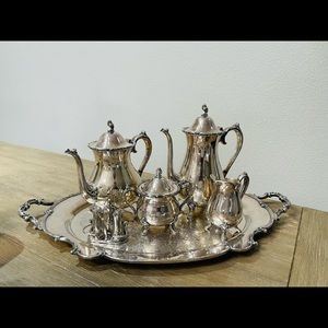 1847 ROGERS REFLECTION SILVERPLATE 5 Piece Tea Set